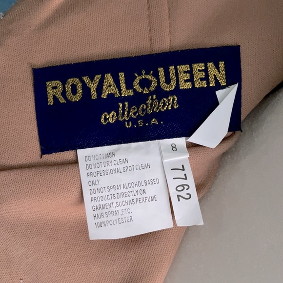 🆕 May Queen Silver Nude Split-hem Long Dress - Picture 11 of 12